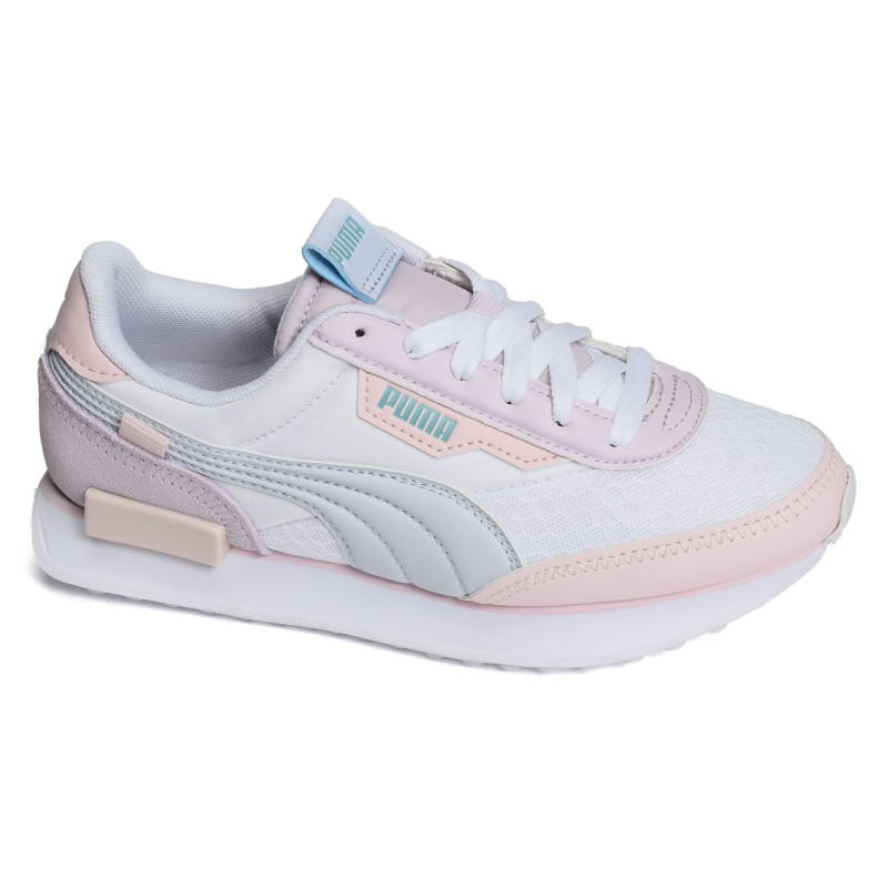 FUTURE RIDER Blanc Rose, Baskets running Puma