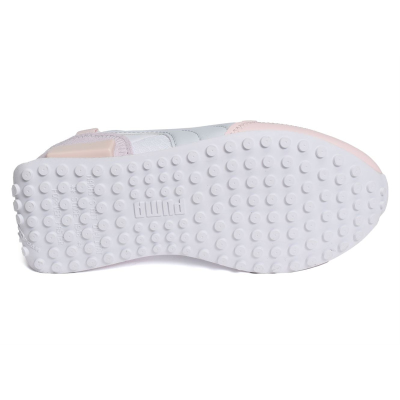FUTURE RIDER Blanc Rose, Baskets running Puma
