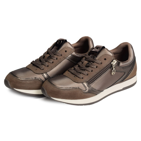 23603 Taupe, Baskets running Tamaris