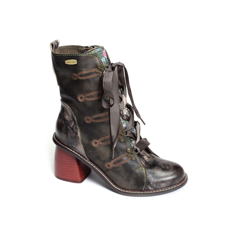 EVCAO 01 Anthracite, Bottines Laura vita