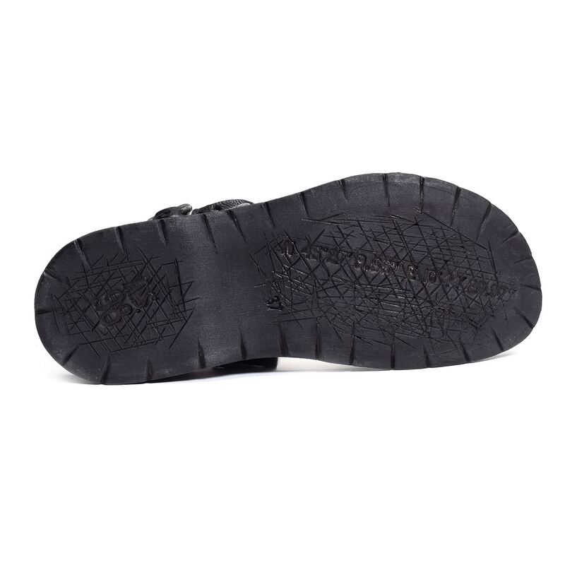 A46003 Noir, Sandales plates As98