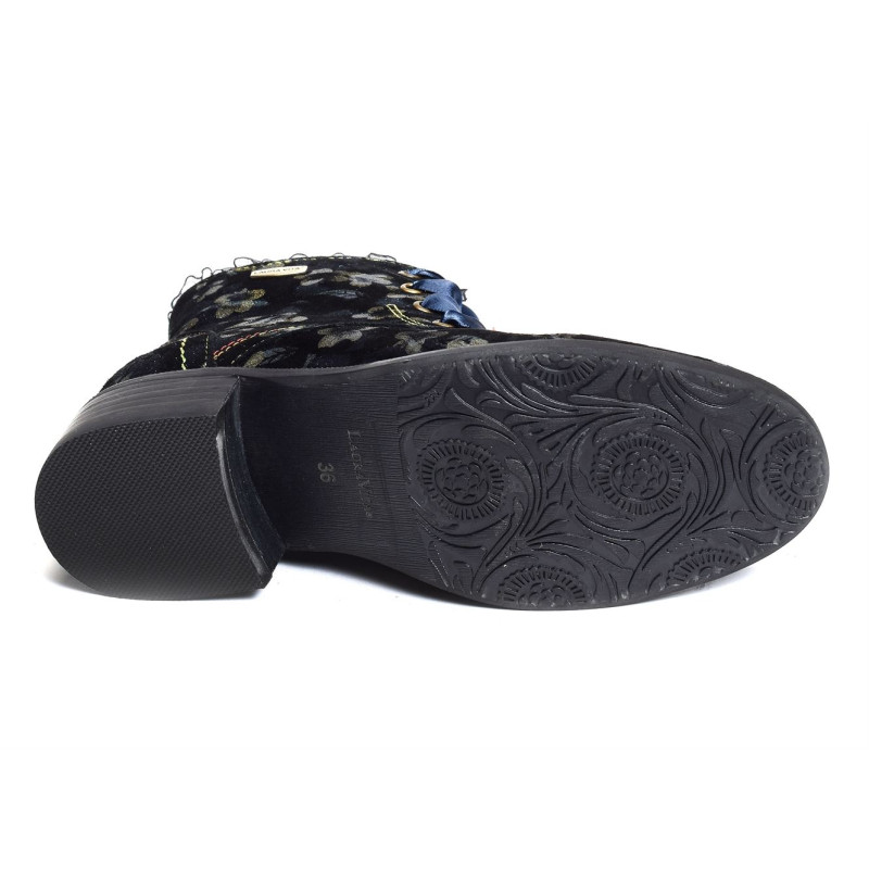 EMCMAO 05 Noir Bleu, Bottines Laura Vita