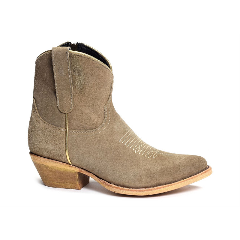 BOMBITA Taupe, Santiags  Mexicana