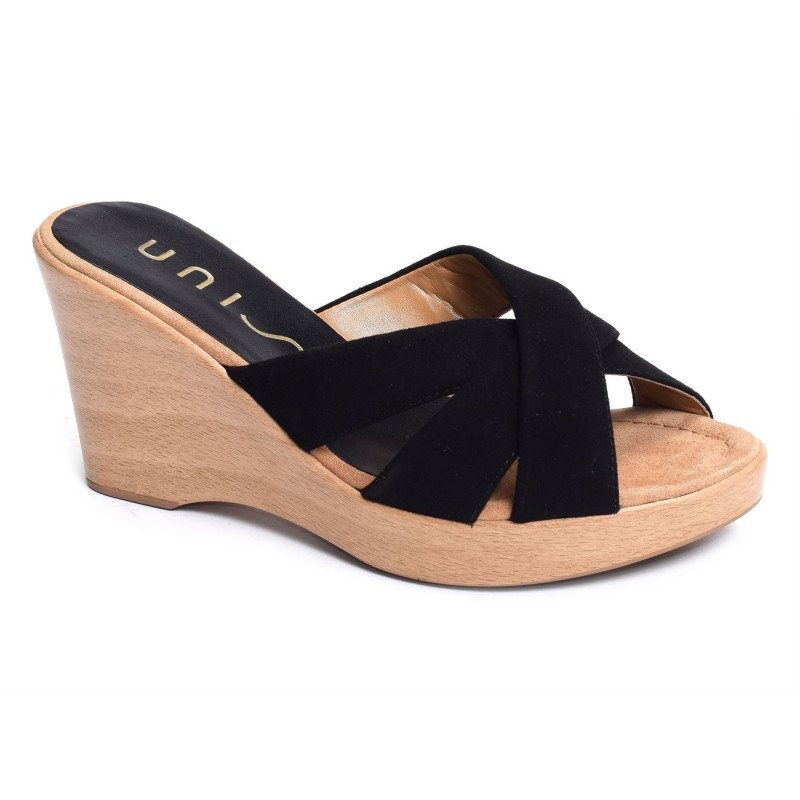 RESINES Noir, Mules Unisa