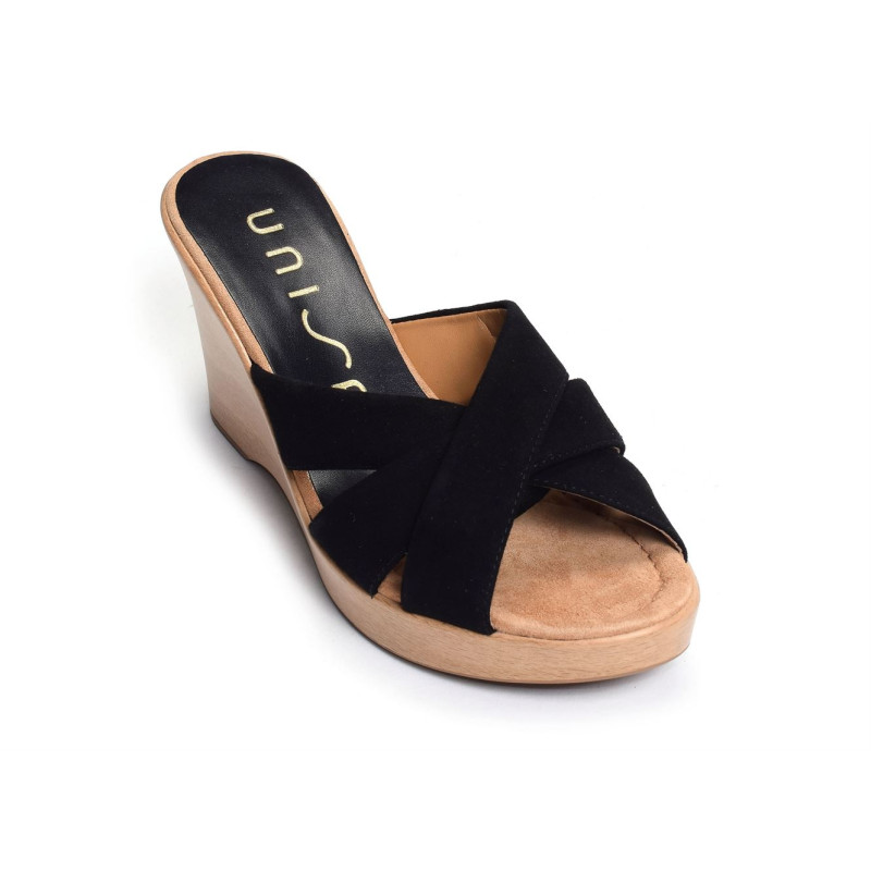RESINES Noir, Mules Unisa