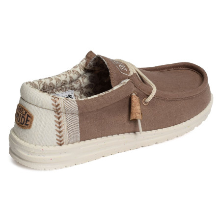 WALLY BREACK STITCH Marron Beige, Slip-On HeyDude