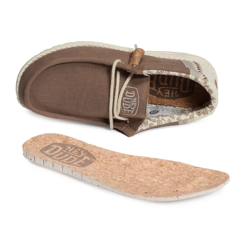 WALLY BREACK STITCH Marron Beige, Slip-On HeyDude
