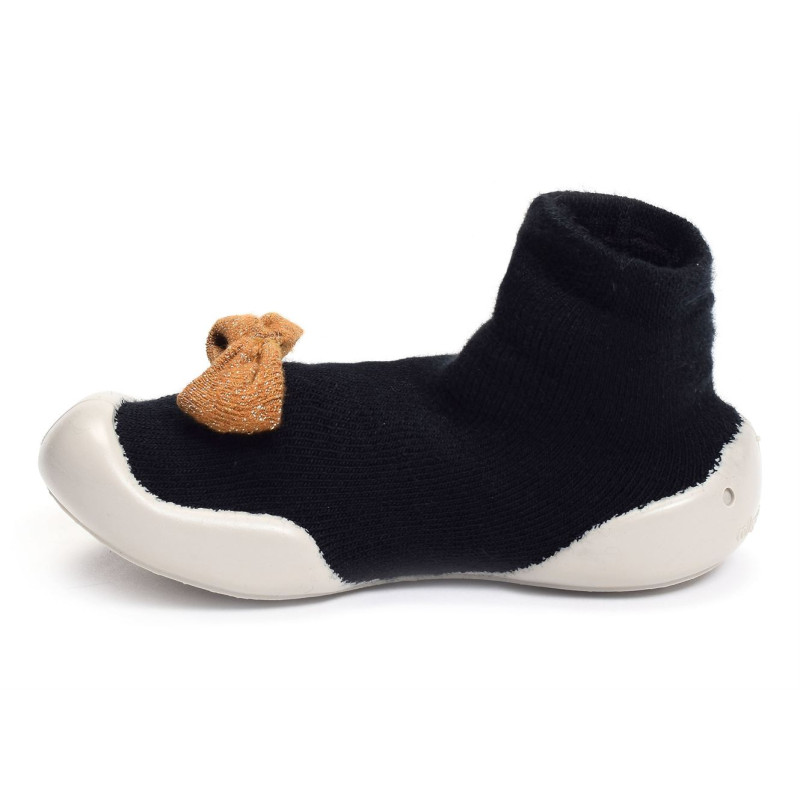 GOLDEN BOW Noir, Chaussons Chaussettes Collegien