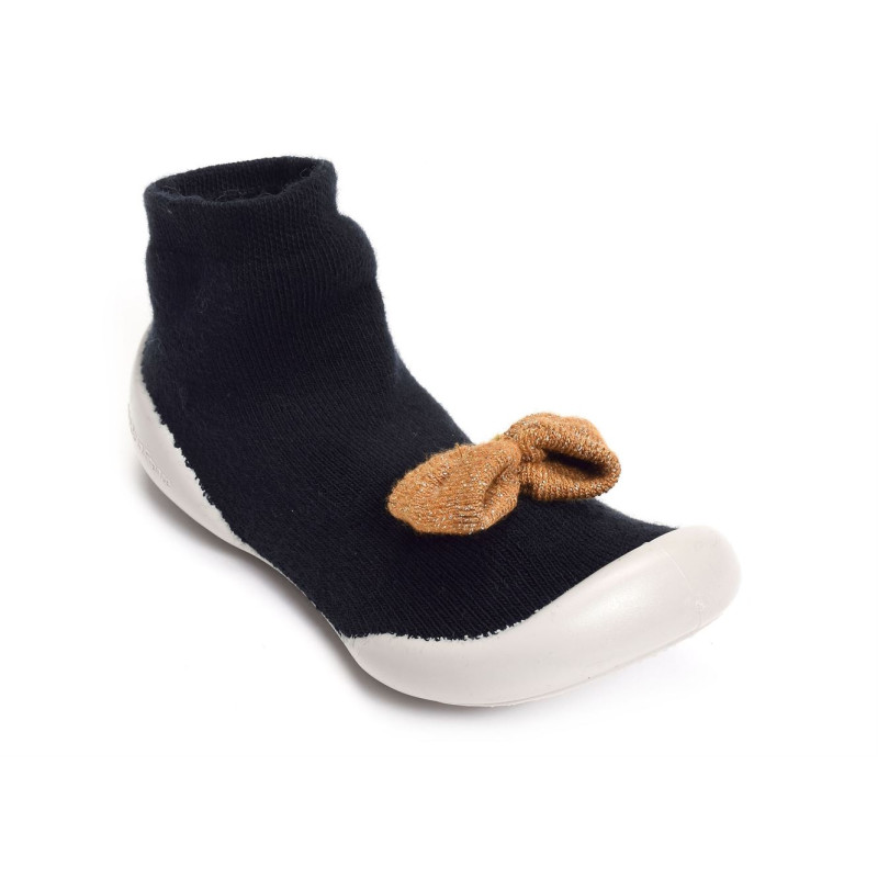 GOLDEN BOW Noir, Chaussons Chaussettes Collegien