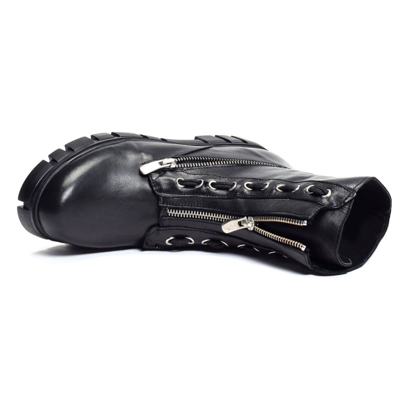 MELSHEIM Noir, Boots Coco abricot