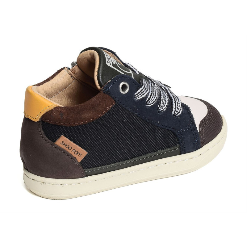 BOUBA CONNECT BOY Noir Marine, Chaussures à Lacets Shoopom