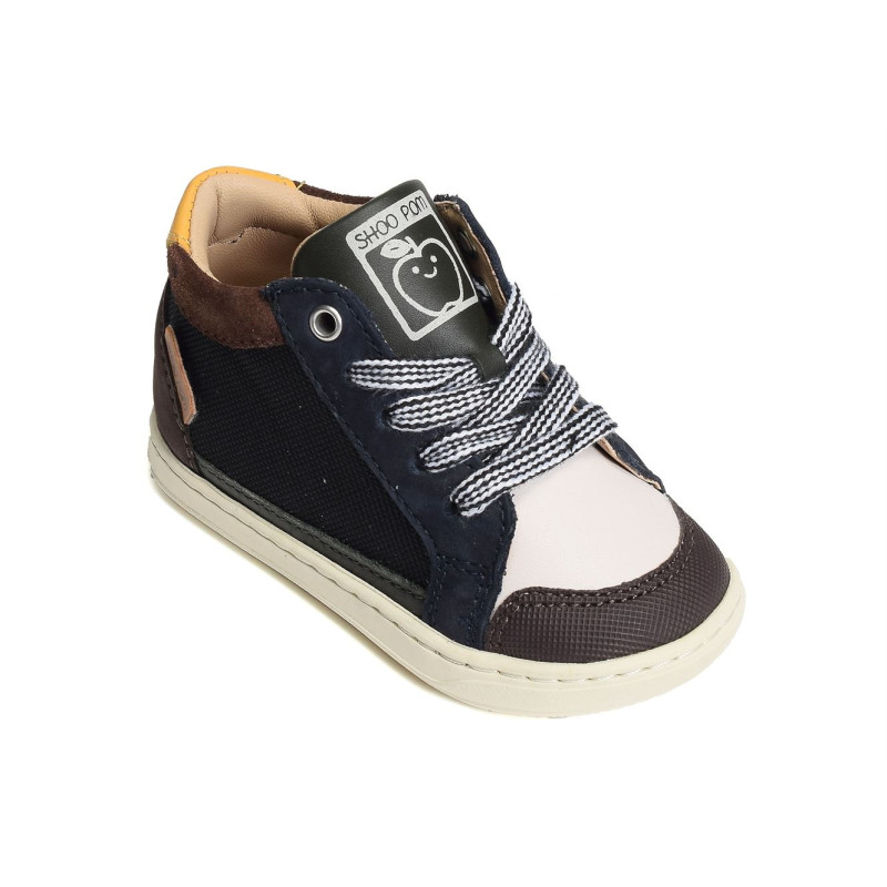 BOUBA CONNECT BOY Noir Marine, Chaussures à Lacets Shoopom