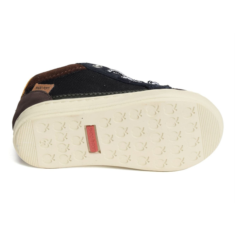 BOUBA CONNECT BOY Noir Marine, Chaussures à Lacets Shoopom
