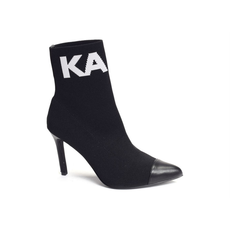 PANDARA KNIT Noir, Bottines Karl lagerfeld