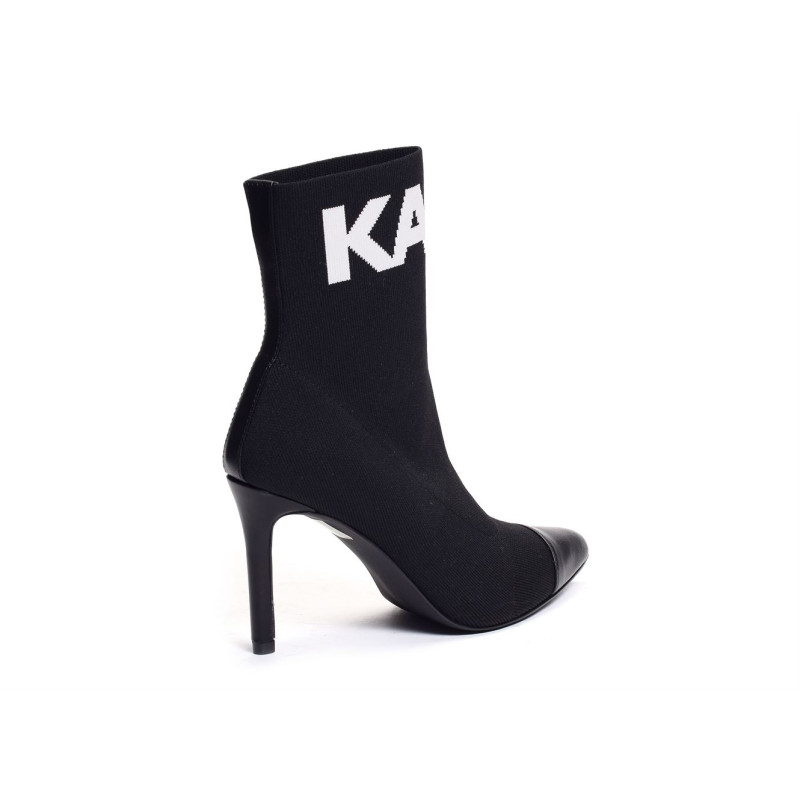 PANDARA KNIT Noir, Bottines Karl lagerfeld