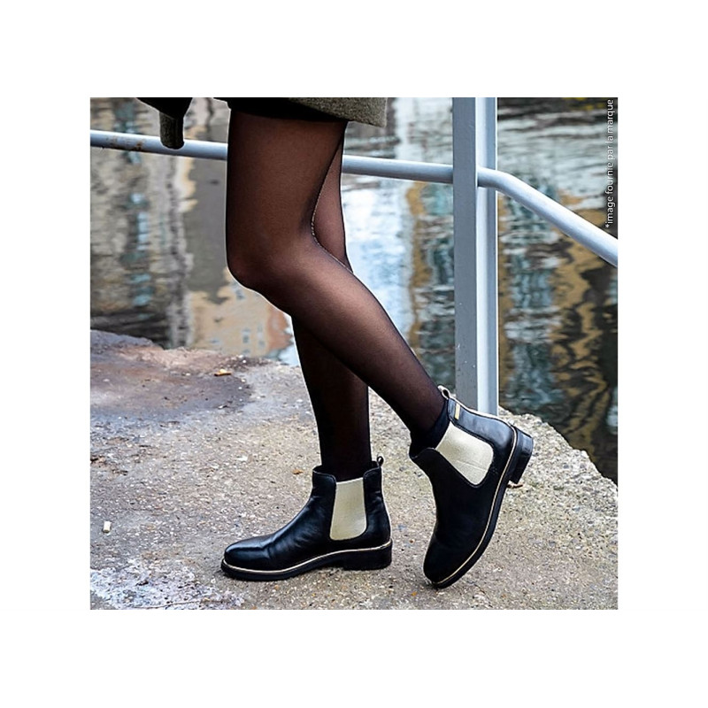 MICKY Noir, Bottines Les tropeziennes