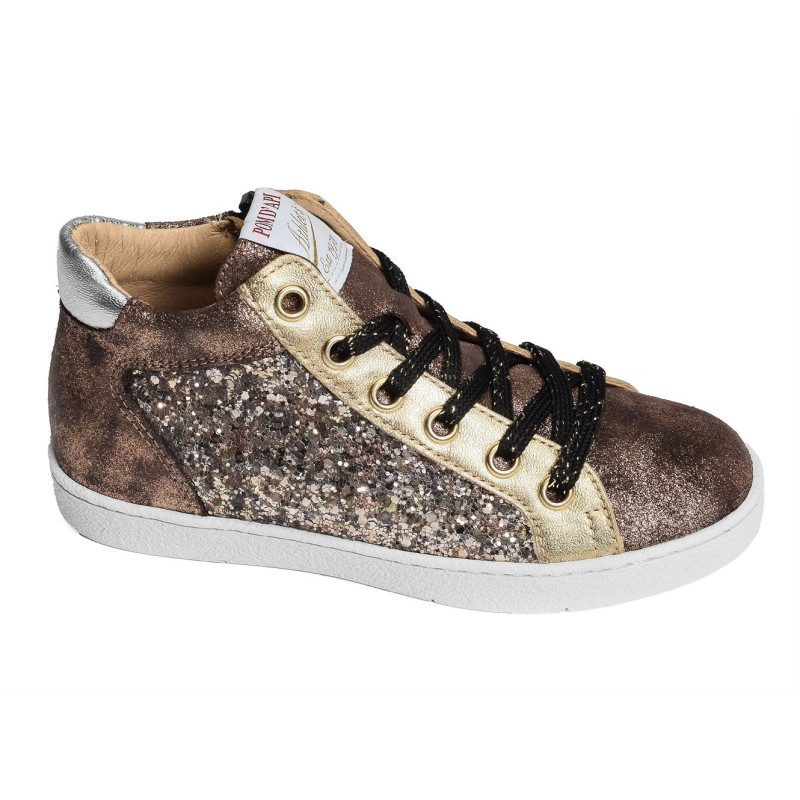 TOP ZIPPY Bronze, Chaussures à Lacets Pom d'Api