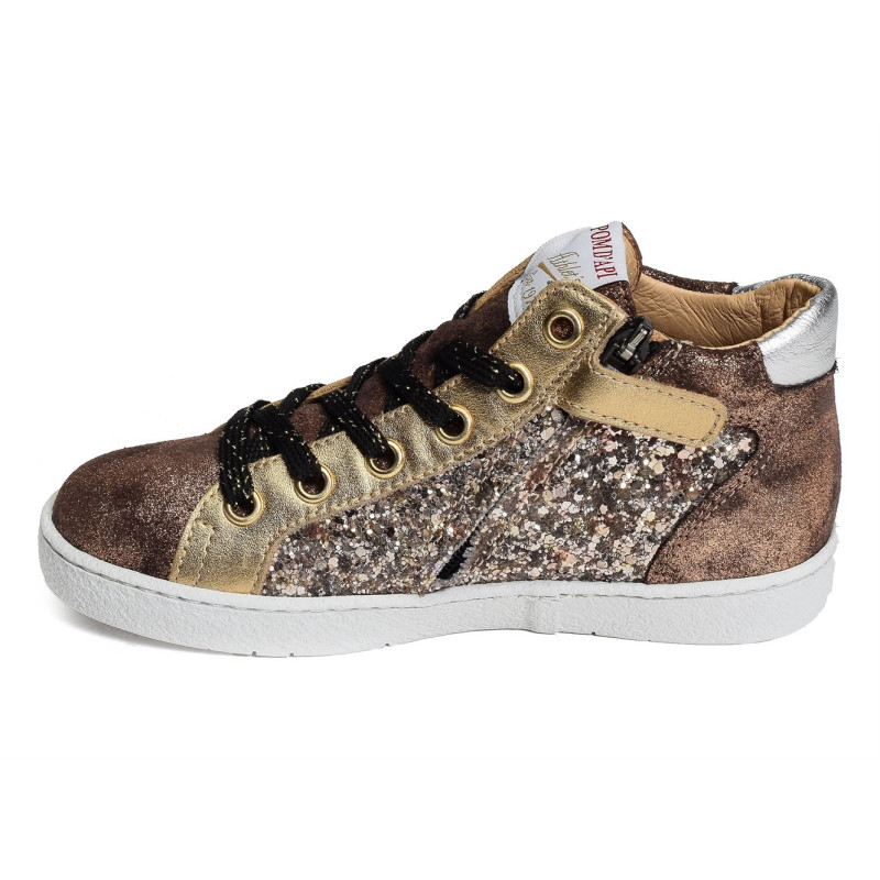 TOP ZIPPY Bronze, Chaussures à Lacets Pom d'Api