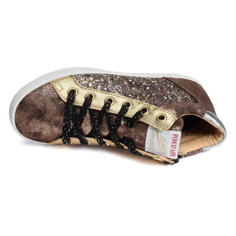 TOP ZIPPY Bronze, Chaussures à Lacets Pom d'Api