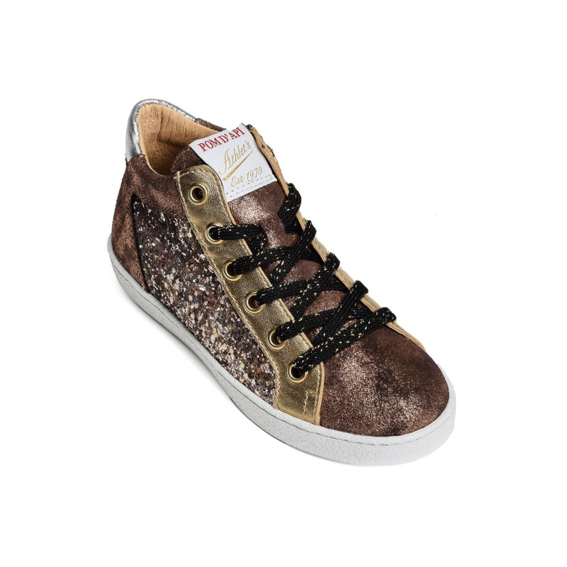 TOP ZIPPY Bronze, Chaussures à Lacets Pom d'Api