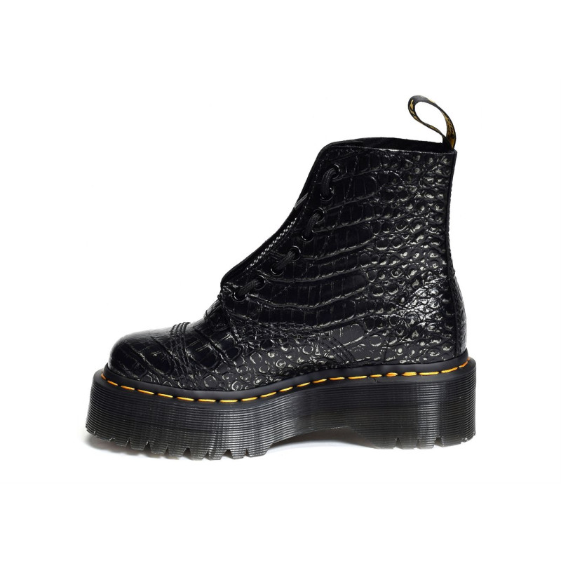 SINCLAIR WILD CROC Noir, Boots Doc martens