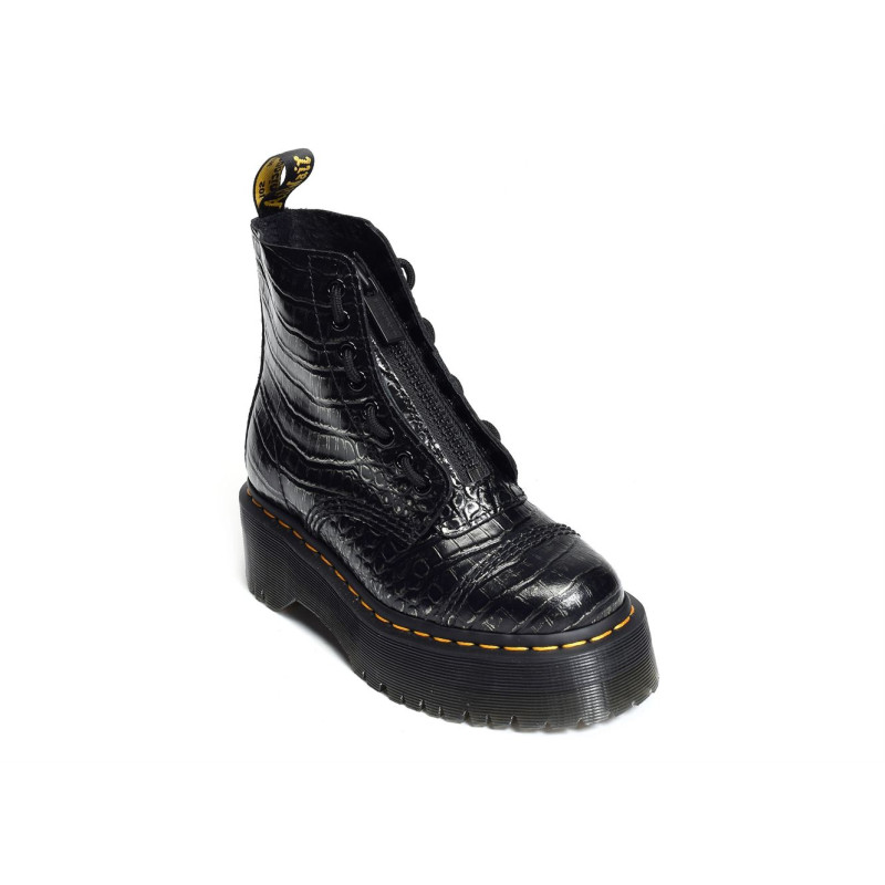 SINCLAIR WILD CROC Noir, Boots Doc martens
