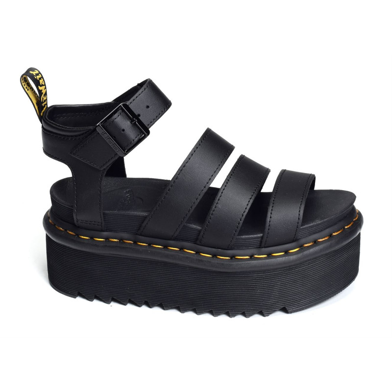 BLAIRE QUAD Noir, Nu-Pieds à plateforme Doc martens