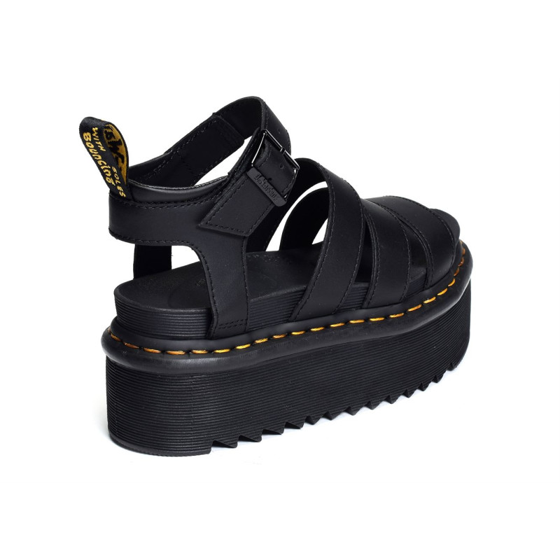 BLAIRE QUAD Noir, Nu-Pieds à plateforme Doc martens