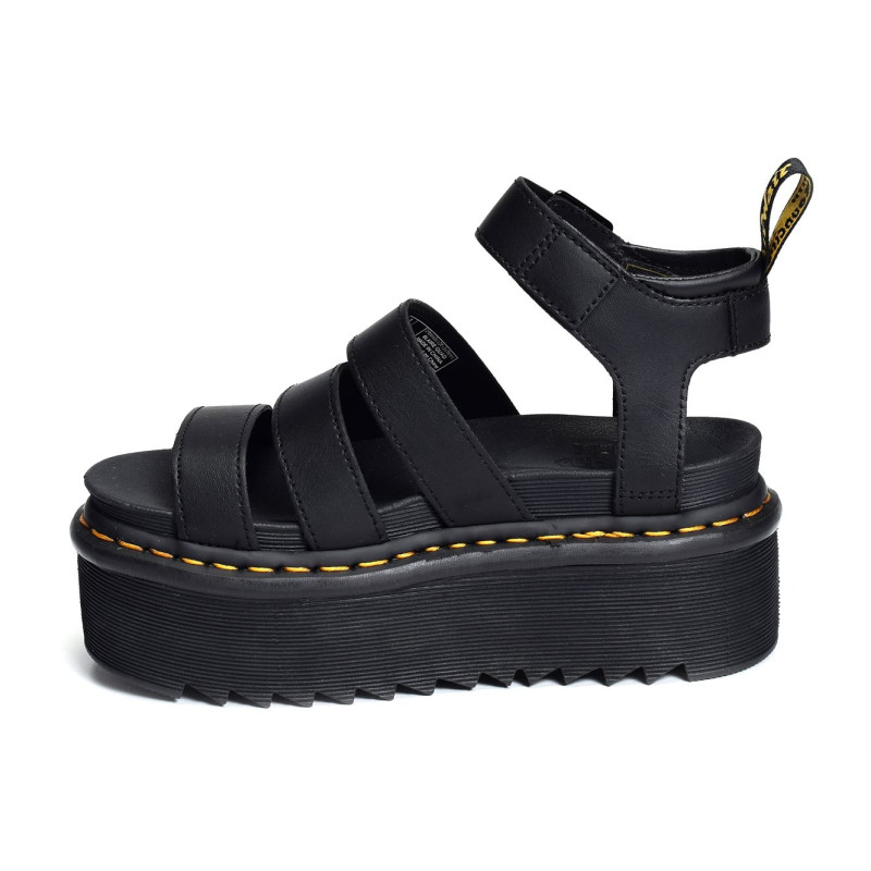 BLAIRE QUAD Noir, Nu-Pieds à plateforme Doc martens