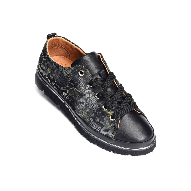 DOVAN Noir Kaki, Sneakers basses K.Mary