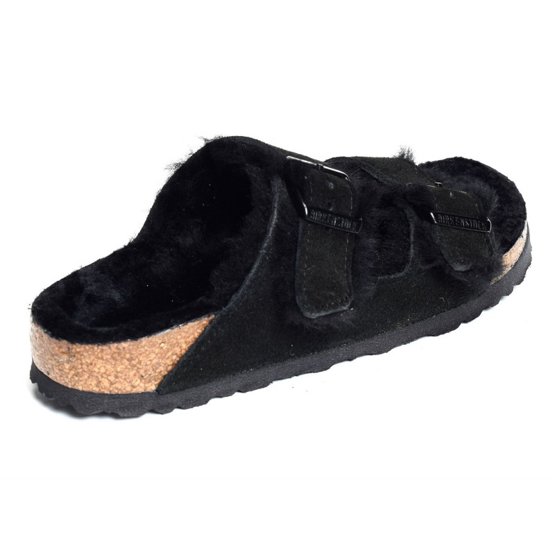 ARIZONA SHEARLING Noir, Mules Birkenstock