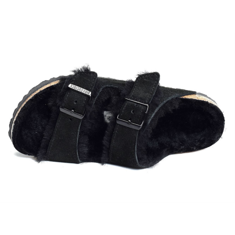 ARIZONA SHEARLING Noir, Mules Birkenstock
