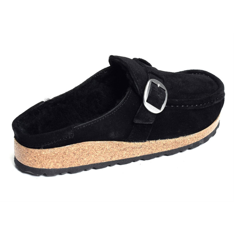 BUCKLEY SHEARLING Noir, Sabots Birkenstock