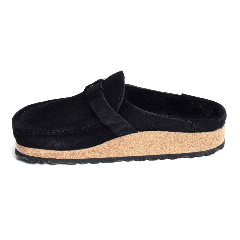 BUCKLEY SHEARLING Noir, Sabots Birkenstock