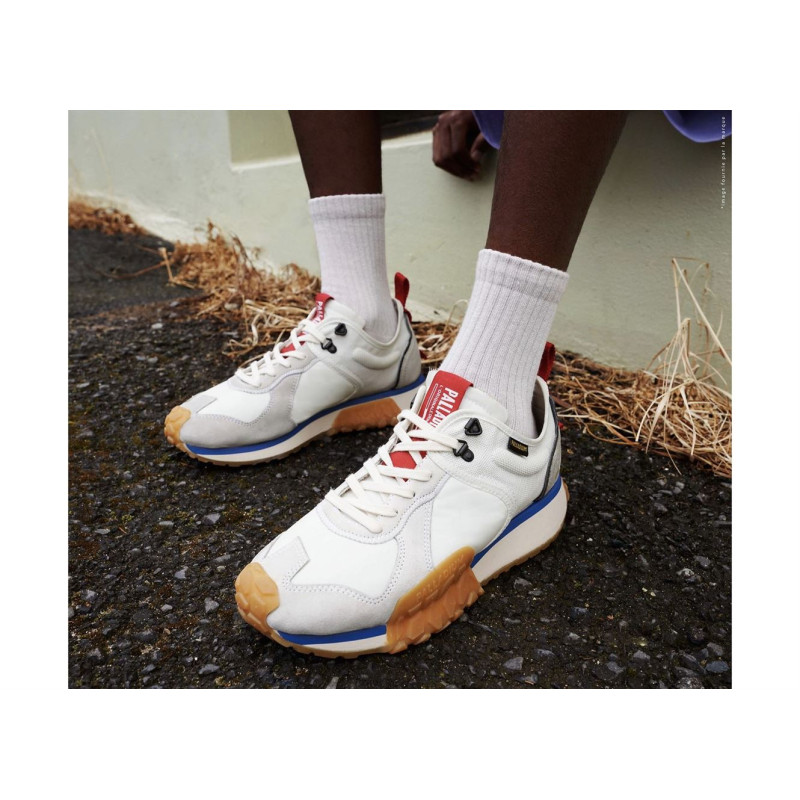 TROOP RUNNER Blanc, Sneakers basses Palladium