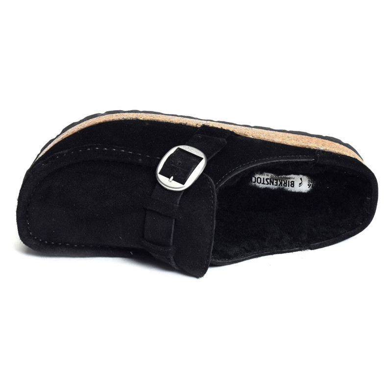 BUCKLEY SHEARLING Noir, Sabots Birkenstock