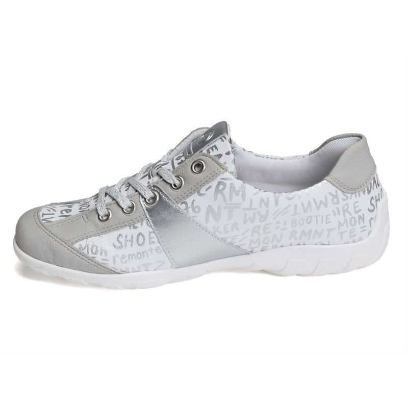 R3403 Blanc Argent, Sneakers basses Remonte