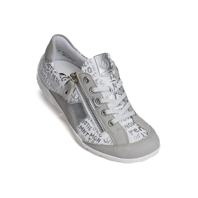 R3403 Blanc Argent, Sneakers basses Remonte