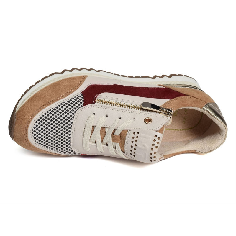 23730 Beige Rouge, Sneakers basses Marco tozzi