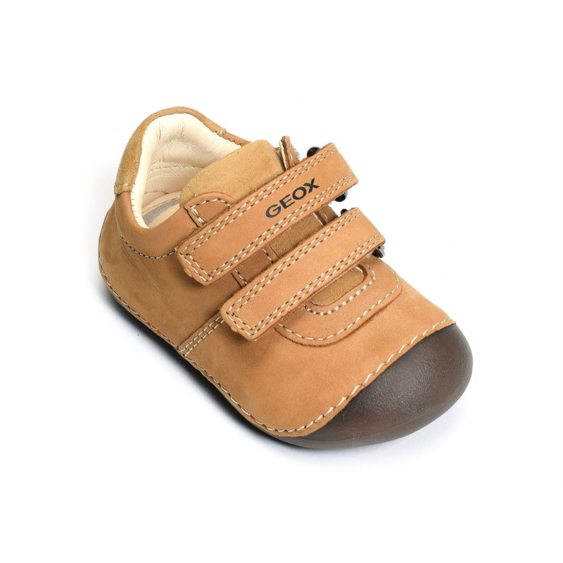 B TUTIM BA Camel, Chaussures à Scratch Geox
