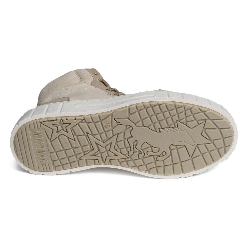 1446602 Blanc, Baskets montantes Mustang