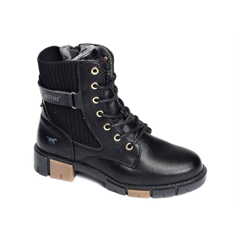1443502 Noir, Boots Mustang