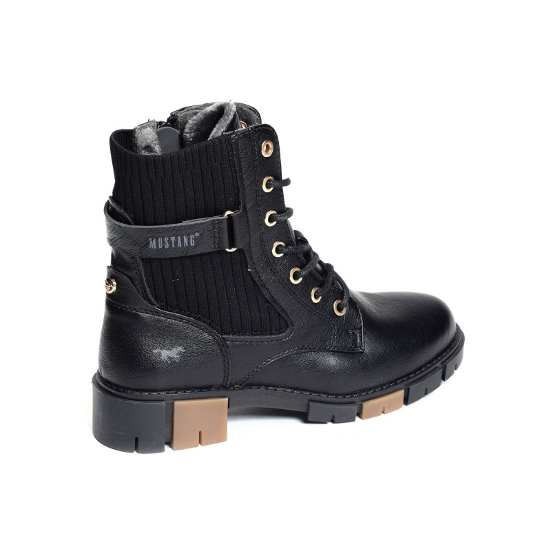 1443502 Noir, Boots Mustang