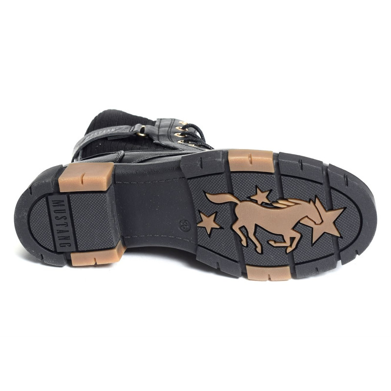 1443502 Noir, Boots Mustang