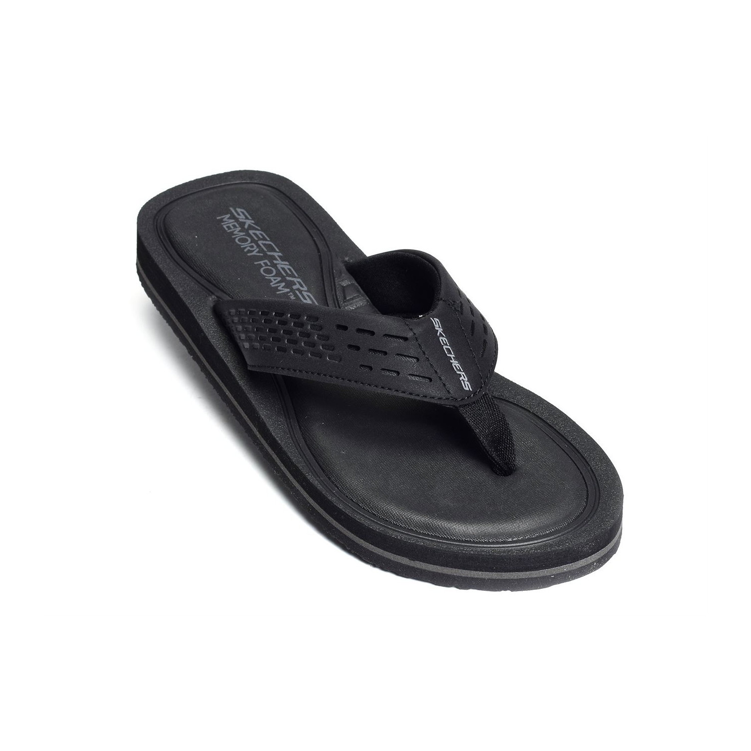 TOCKER SAGA BORA Noir Tongs Skechers