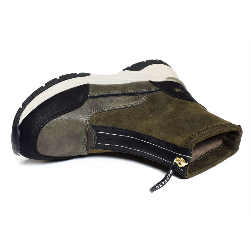 1438501 Kaki, Baskets montantes Mustang