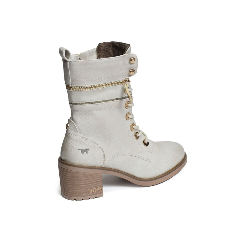 1441503 Blanc, Boots Mustang