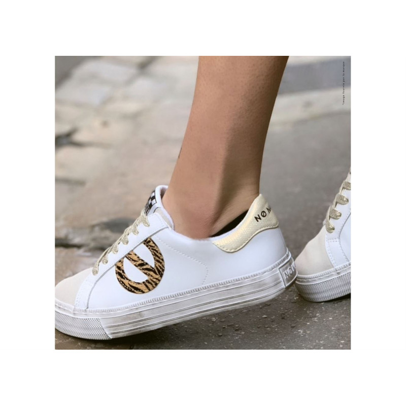 STRIKE SIDE Blanc Beige, Sneakers basses No name