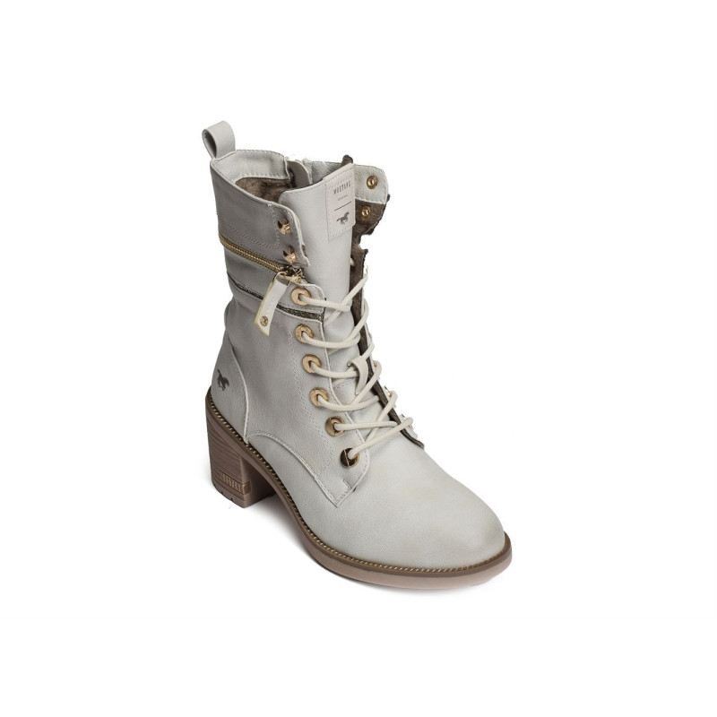1441503 Blanc, Boots Mustang