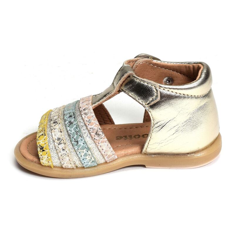 TIGRA Or Multicolore, Sandales et Nu-Pieds Babybotte